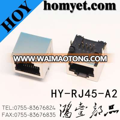 High Quanlity RJ45 Female Connector/RJ45 PCB Connector (HY-FJ45-A2)