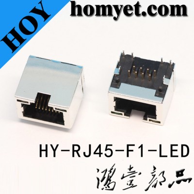 RJ45 Connector/RJ45 PCB Connector with LED Light for Network Products (HY-RJ45-F1-LED)