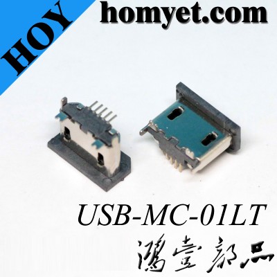 Through Hole Micro USB Female Connector